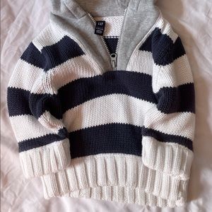 Baby Gap knitted pullover hoodie